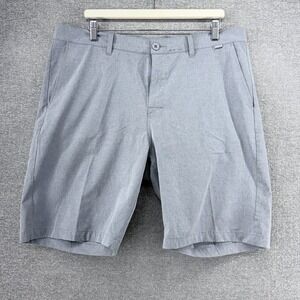 Travis Mathew Golf Chino Shorts Men Size 38x10 Gray Performance Stretch